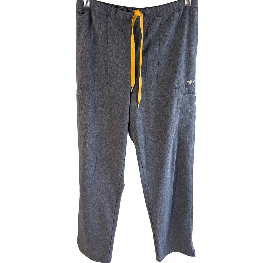 Carhartt Force Scrub Set Womens Medium Grey V-Neck Top Cargo Pants Heather - Picture 2 of 13